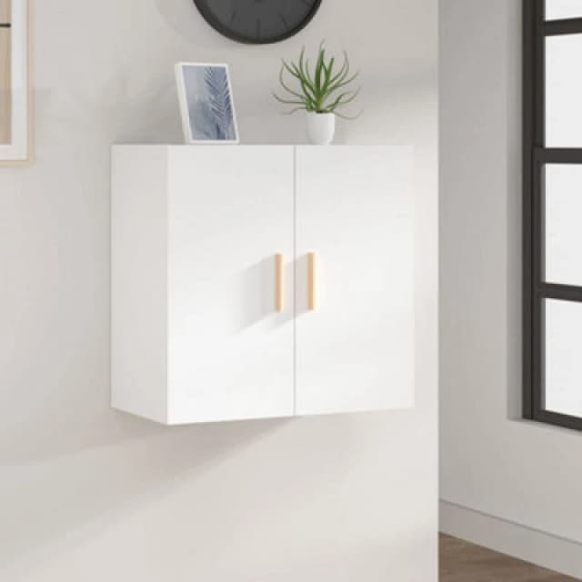 Vidaxl Wall Cabinet White 60X30X60 Cm Engineered Wood, White 812888