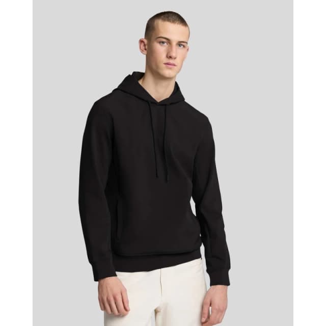 Lyle and Scott Softshell Hybrid Pullover Hoodie Black male S