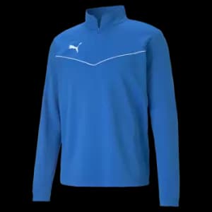 Puma teamRISE 1/4 Zip Top Electric Blue Medium
