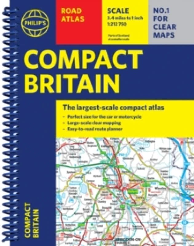 Philip's Compact Britain Road Atlas : (A5 Spiral) Spiral bound
