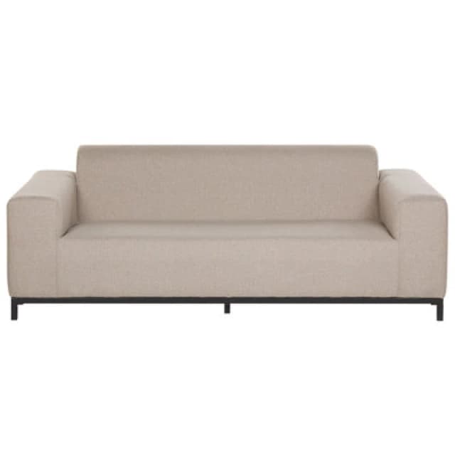 BELIANI Garden Sofa 3 Seater ROVIGO Beige 252574