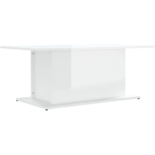 VIDAXL Coffee Table High Gloss White 102x55.5x40cm Engineered Wood Vidaxl 8720286836385