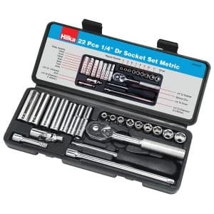 Hilka 22pc 1/4" Metric Socket Set