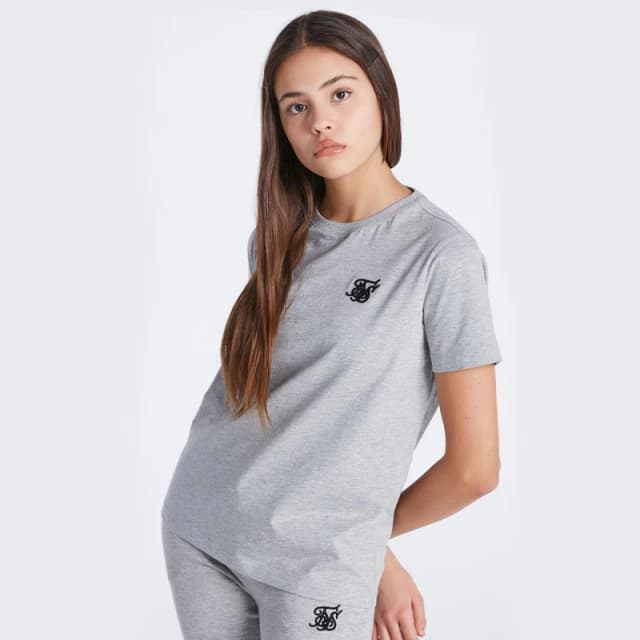 SikSilk T-Shirt Juniors - Grey Grey M
