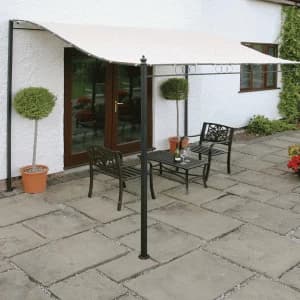 Greenhurst Easy-Fit Wall-Mounted Gazebo - 3 x 2.5m