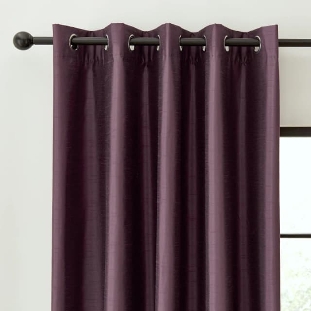Catherine Lansfield Blackout Curtain Aubergine unisex 66x90in