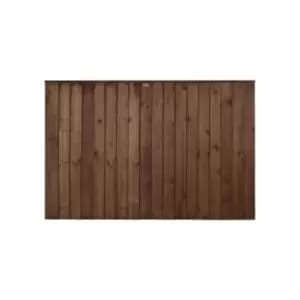 6ft x 4ft (1.828m x 1.218m) Pressure Treated Brown Pressure Treated Closeboard Fence Panel - Pack of 4 (Home Delivery)