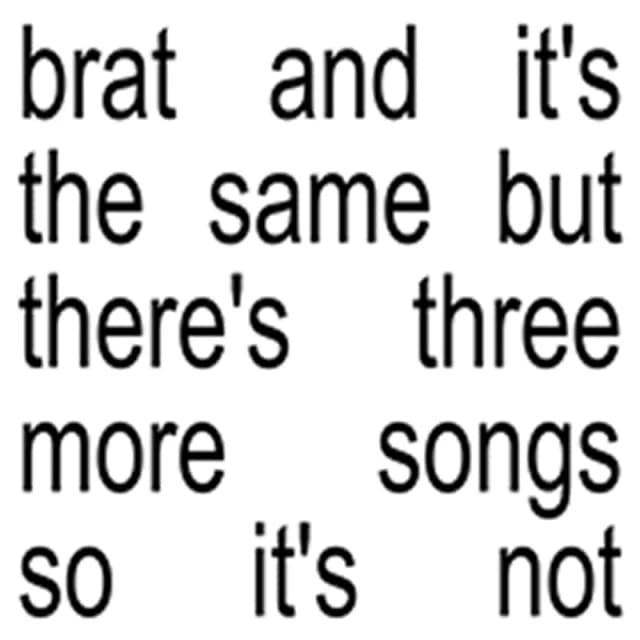 BRAT and It's the Same But There's Three More Songs So It's Not (Deluxe Edition) CD / Album