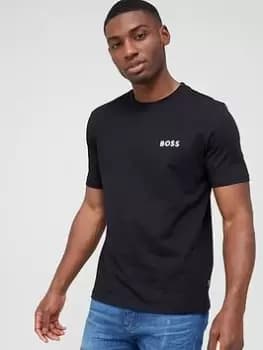 BOSS Teeback Back Print Logo T-Shirt - Black Size M Men