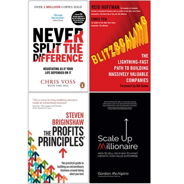 Never Split The Difference 4 Book Set Chris Voss Random House Business/HarperCollins/Rethink Press Limited Ltd Books