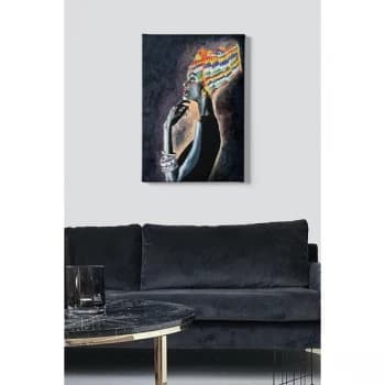 Kanvas Tablo (50 x 70) - 291 Multicolor Decorative Canvas Painting