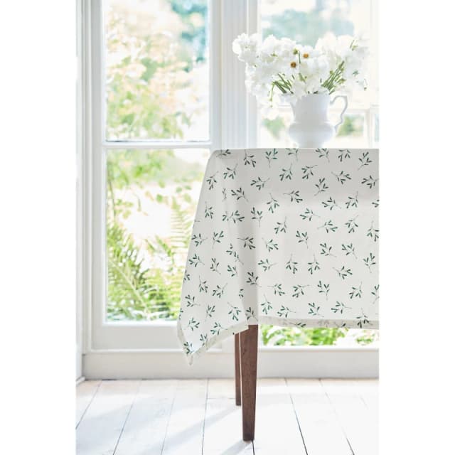 Sophie Conran Mistletoe Tablecloth White