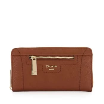Dune Kallas Zip Around Purse - TAN PLAIN PU