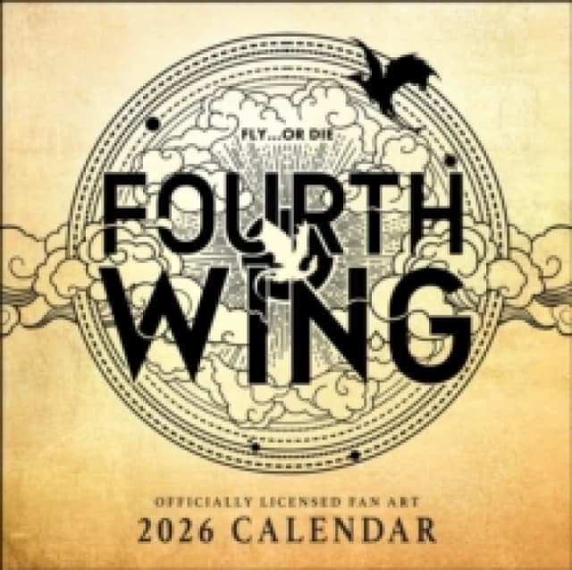 Fourth Wing Officially Licensed Fan Art 2026 Wall Calendar Calendar