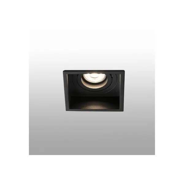 Netlighting Hyde Black Tiltable square Recessed Downlight GU10 Black