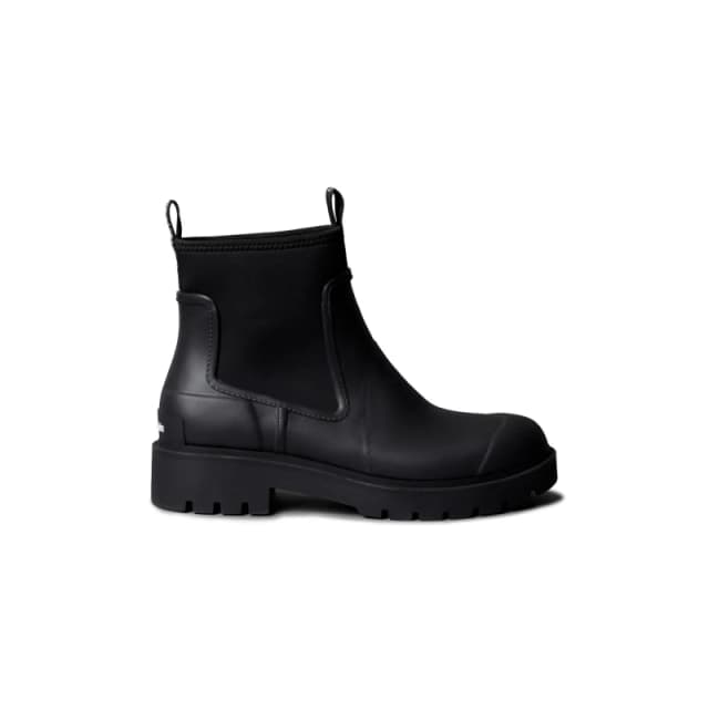 Calvin Klein Mens Elastic Side Panel Chelsea Boots Triple Black male 10 (44)