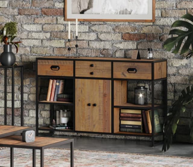 Baumhaus Ooki - Large Console Table With Doors