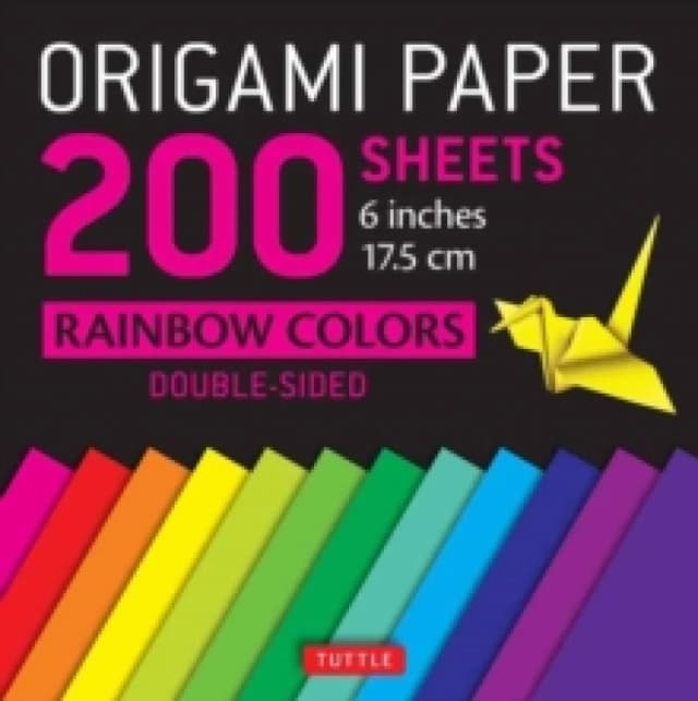 Origami Paper 200 sheets Rainbow Colors 6 (15 cm). Notebook / blank book. By Tuttle Studio" Books
