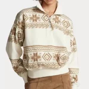 Polo Ralph Lauren Womens Long Sleeve-Sweatshirt - Guide Cream - XS