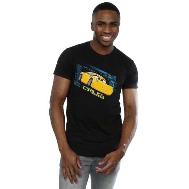 Disney Men Cars Cruz Ramirez T-Shirt in Black Size: Small Black S Male 5057245924757