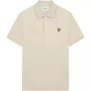 Lyle and Scott Basic Short Sleeve Polo Shirt - Beige