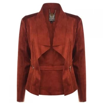 Biba Biba Waterfall Zip Jacket - Rust