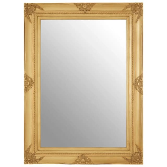 Premier Housewares Brussels Baroque Rectangular Wall Mirror Gold