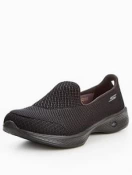 Skechers Go Walk 4 Propel Shoe Black Size 3 Women