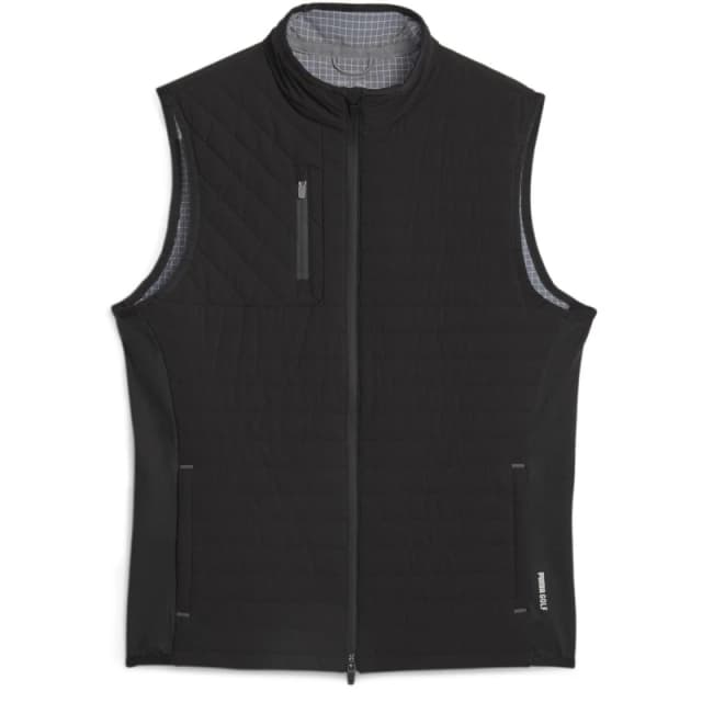 Puma Scotia Quilted Vest Golf Mens - Black S