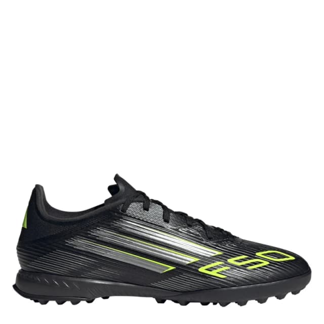 adidas F50 League Adults Astro Turf Football Boots Black/Lemon male 6 (39.3)
