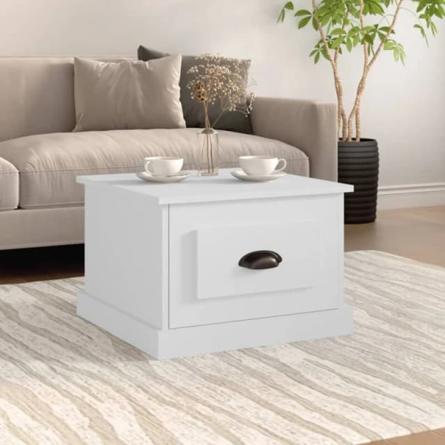VIDAXL Coffee Table White 50x50x35cm Engineered Wood Vidaxl 8720845791384