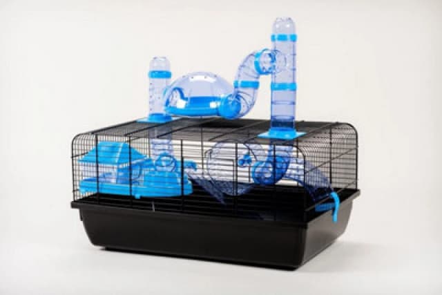 Little Friends The Landmark Cage With Accessories 580X380X290 - Blue