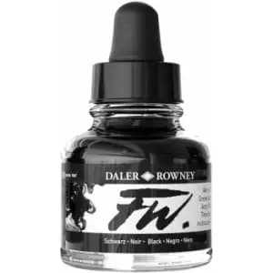 Daler-Rowney fw Artists Acrylic Ink 29.5ml Black (India)