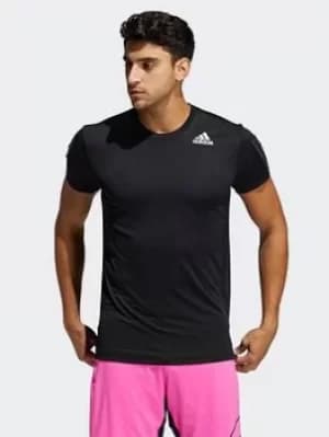 adidas Heat.rdy 3-stripes T-Shirt, Black, Size 2XL, Men