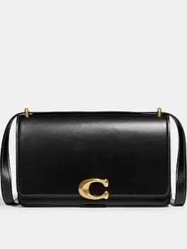 Coach Luxe Refined Calf Leather Bandit Shoulder Bag - Black