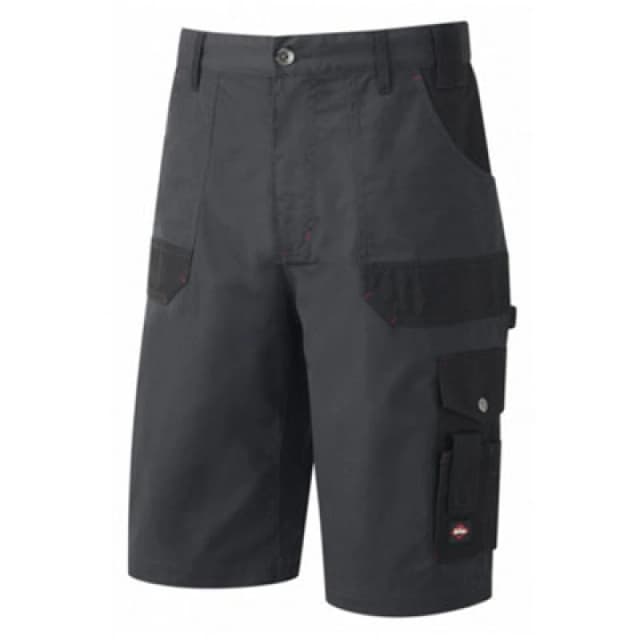 Lee Cooper Workwear Lee Cooper Workwear Men Multi Pocket Cargo Shorts in Grey Size: 30R Grey 30R Male 5050217249223