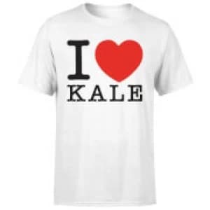 I Heart Kale Mens T-Shirt - White - 3XL