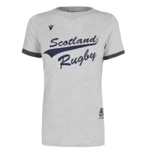 Macron Cotton T Shirt Ladies - Grey