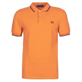 Fred Perry TWIN TIPPED FRED PERRY SHIRT mens Polo shirt in Beige - Sizes S
