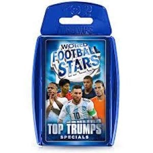 World Football Stars Blue Top Trumps Quiz Card Game