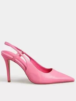 Long Tall Sally Sexy Sling Back Court Shoe - Pink, Size 9, Women