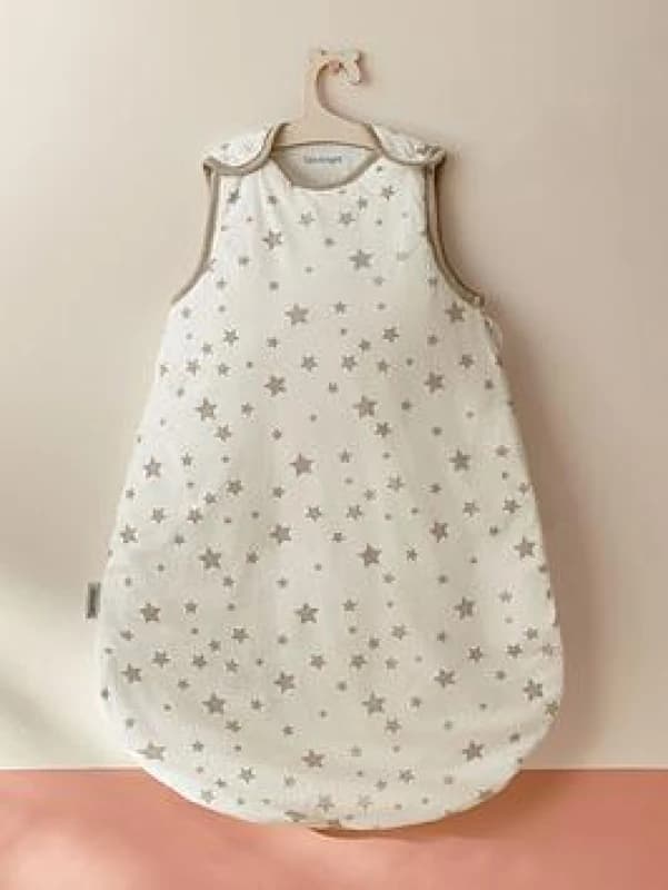 Silentnight Safe Nights 2.5 Tog Baby Sleep Bag, 6-18 Months, Grey Stars