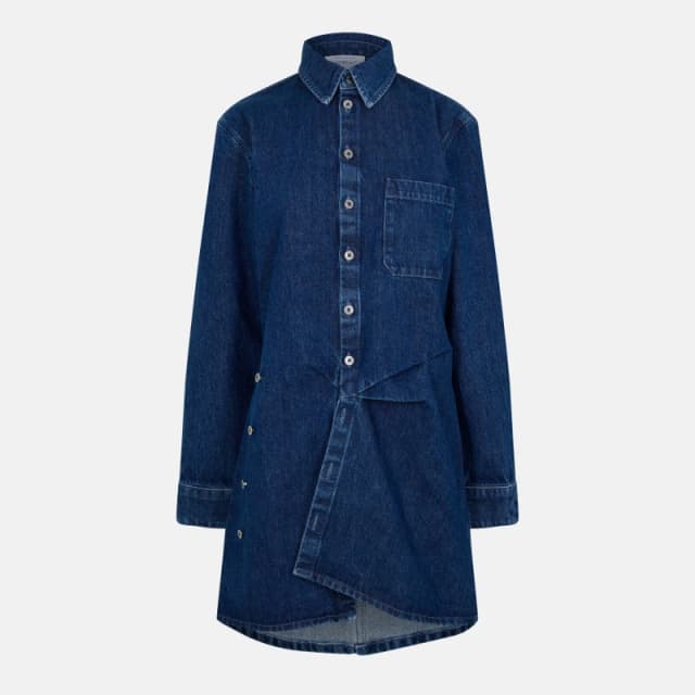 Off White Womens Knitted Jumper Dress Blue female 6 (2XS)