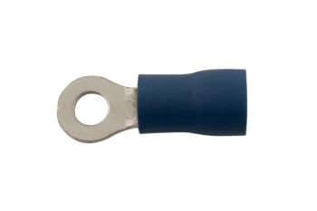 Ring Terminal 3.7mm Blue Pk 100 Connect 30182