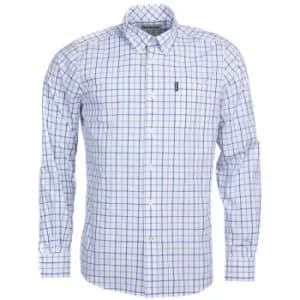 Barbour Mens Tattersall 13 Tailored Shirt Sandstone XXL