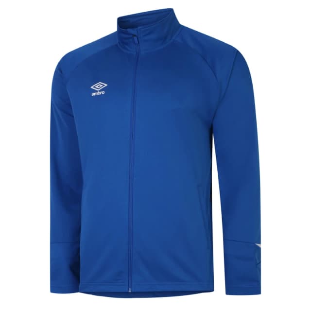 Umbro Total Training Knitted Track Jacket in Mid Blue Size: 11-12 Years Mid Blue Unisex 11-12 Years