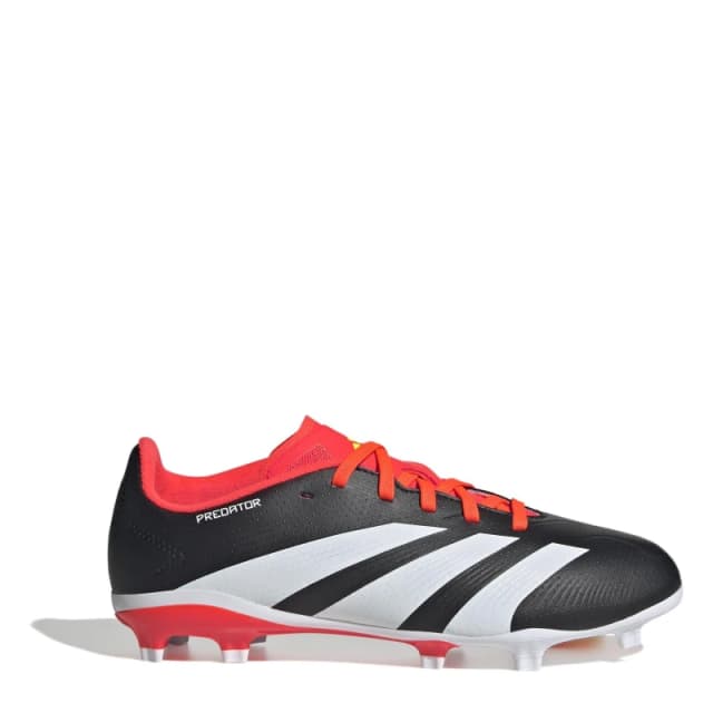 adidas Predator 24 League Junior Firm Ground Boots Black/White/Red male 4.5 (37.3)
