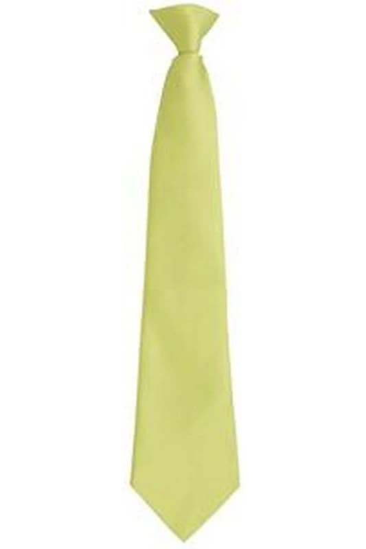 Premier Premier Men Fashion ”ColoursWork Clip On Tie in Lime Lime One Size Male 5055805451347
