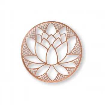 Art for the Home Lotus Blossom Metal Wall Art