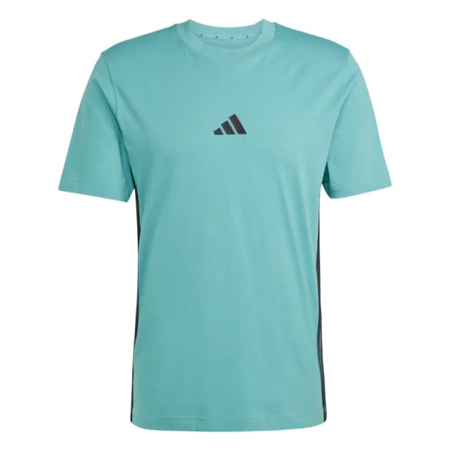 Adidas T-Shirt adidas Essentials 3 Stripes Bleu Male 2XL